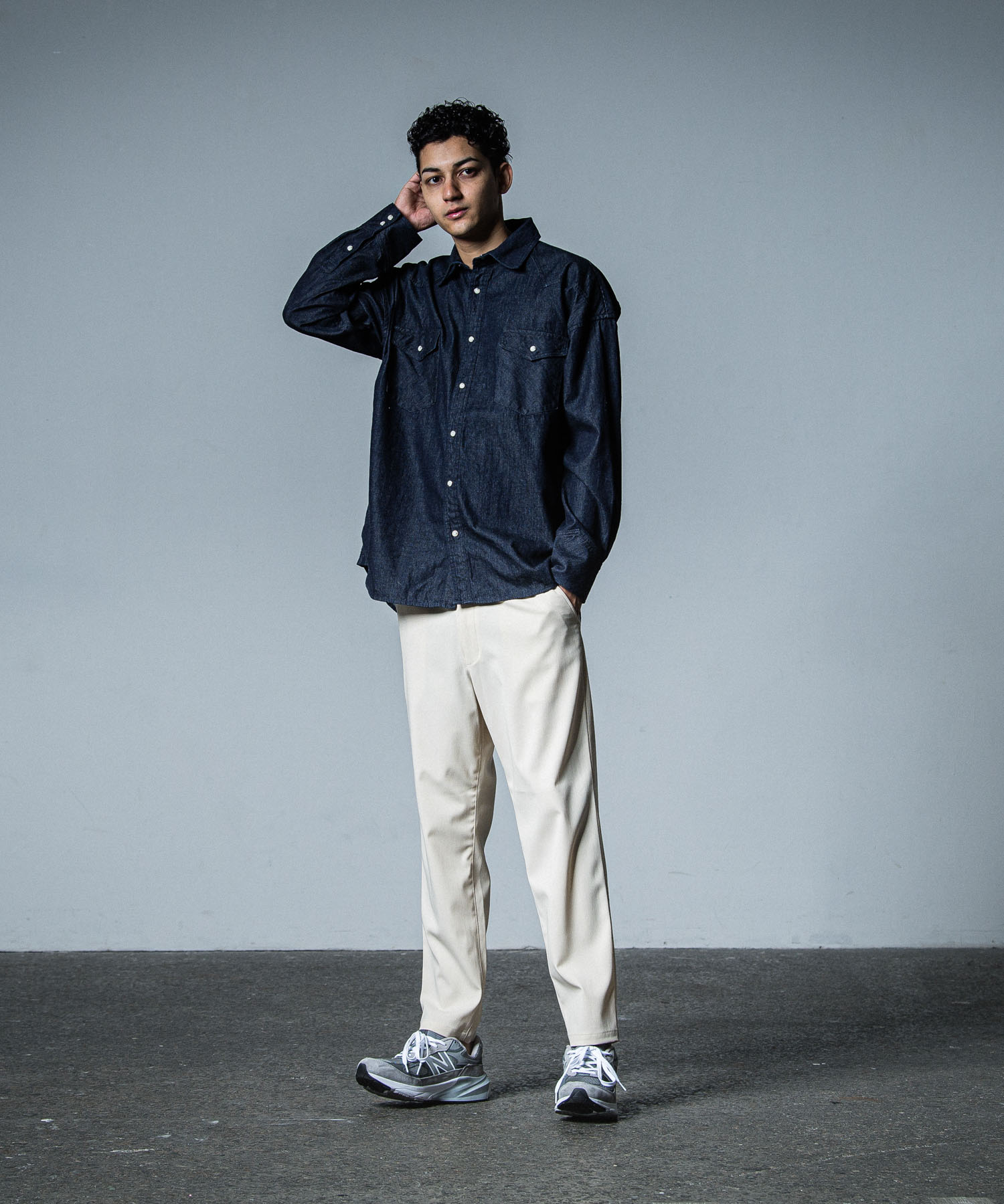 James over dungaree shirt