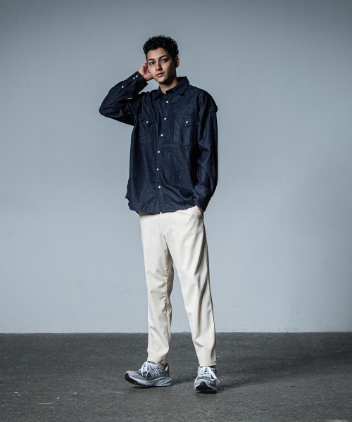 James over dungaree shirt