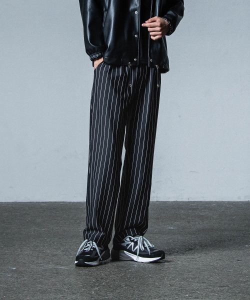 CHRIS EASY WIDE TUCK PANTS