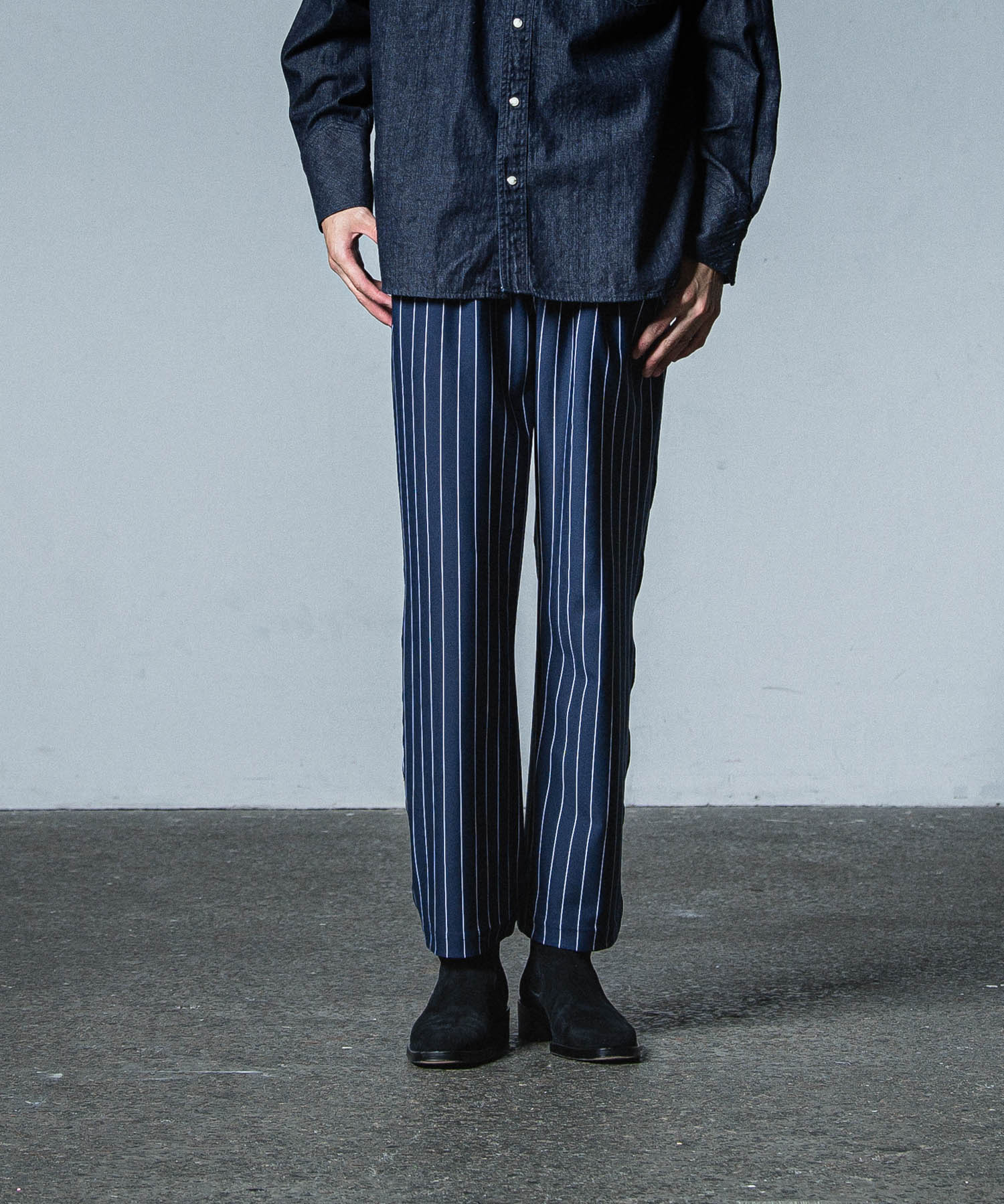 CHRIS EASY WIDE TUCK PANTS