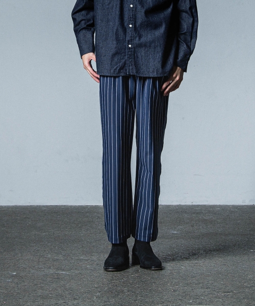 CHRIS EASY WIDE TUCK PANTS
