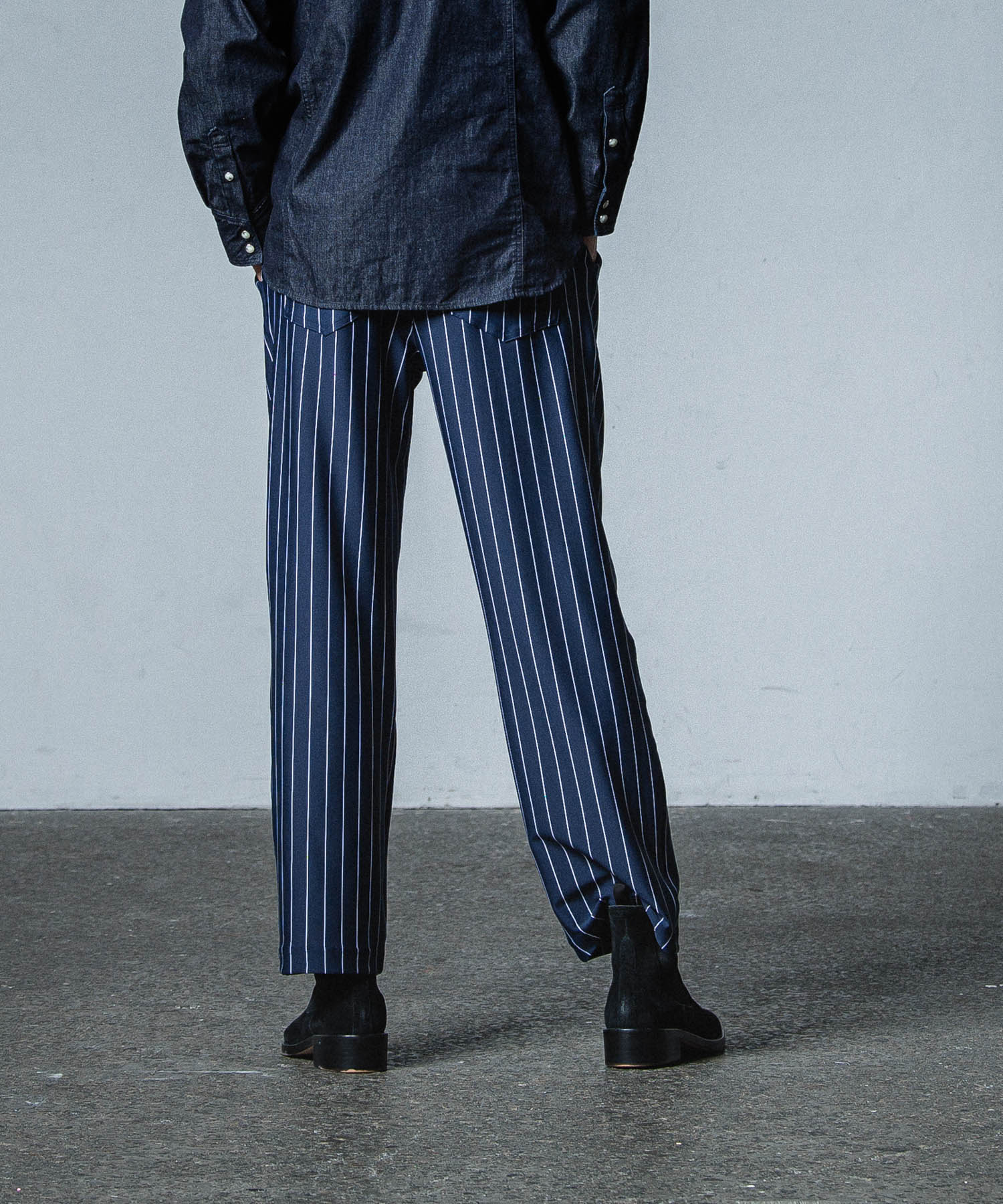 CHRIS EASY WIDE TUCK PANTS