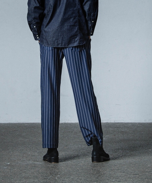 CHRIS EASY WIDE TUCK PANTS