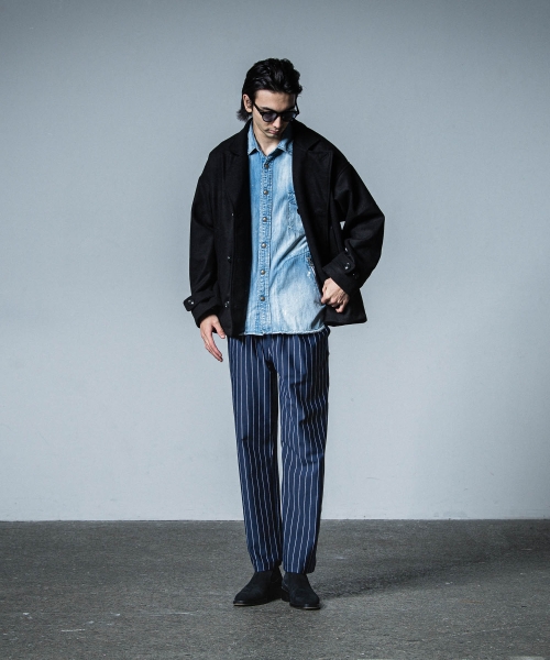 CHRIS EASY WIDE TUCK PANTS