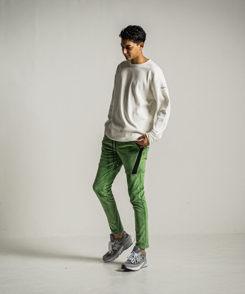velours fleece thermal loose trainer