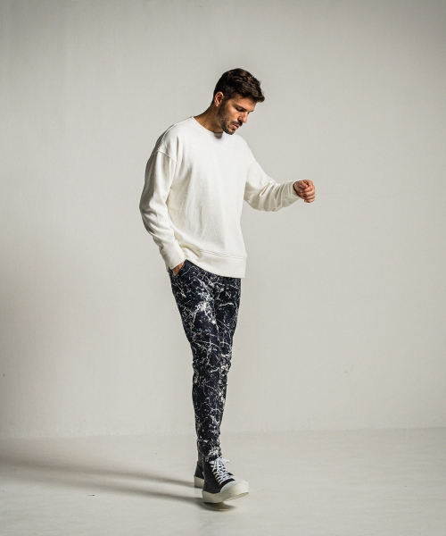 velours fleece thermal loose trainer