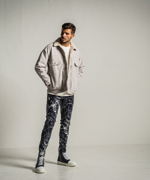 velours fleece thermal loose trainer