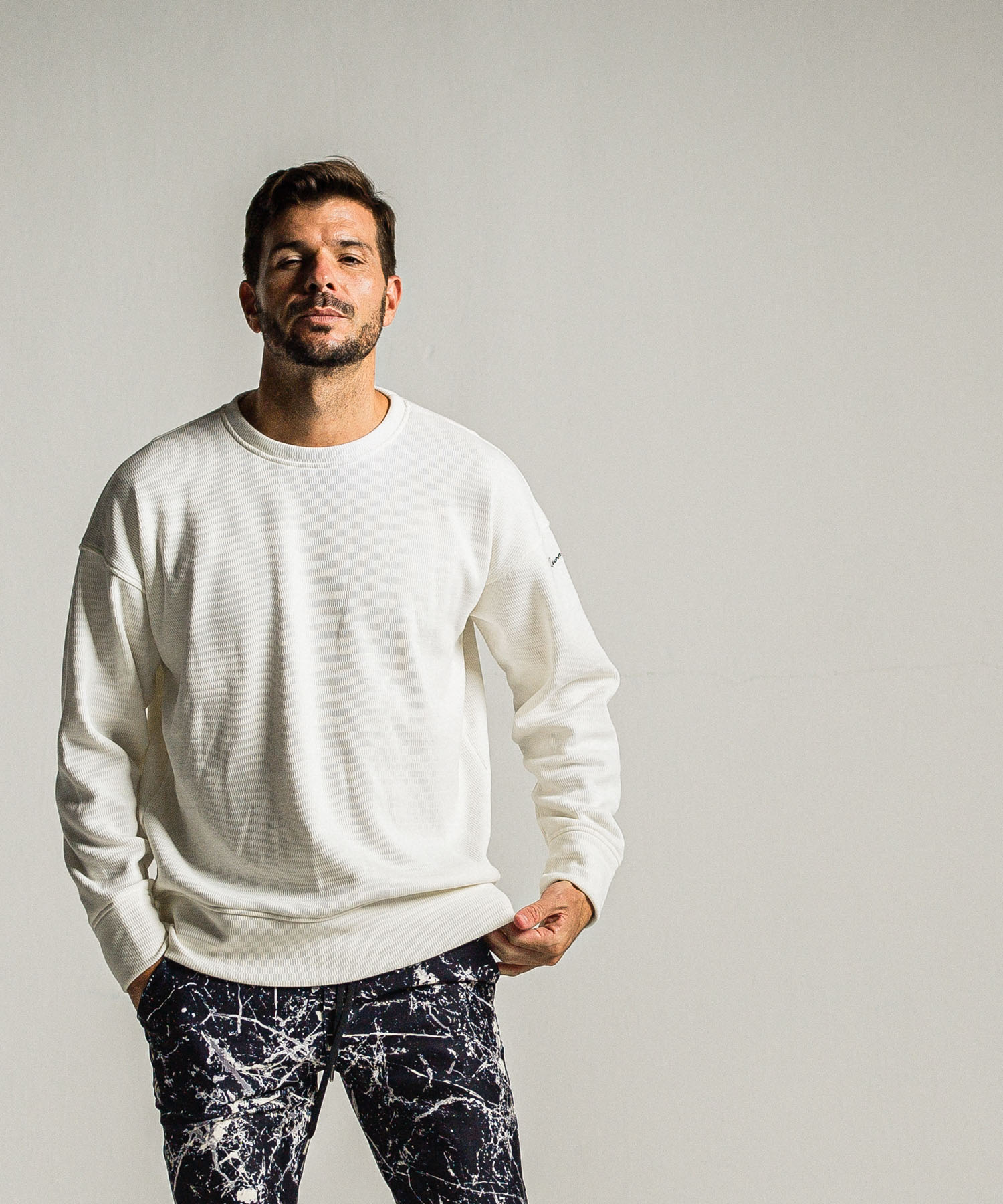 velours fleece thermal loose trainer