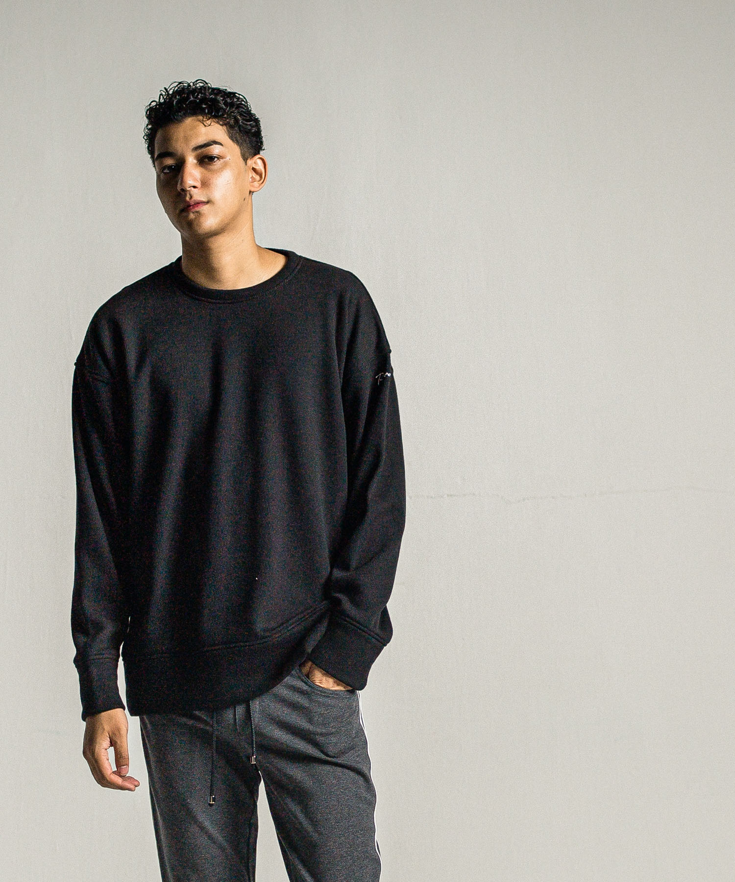 velours fleece thermal loose trainer