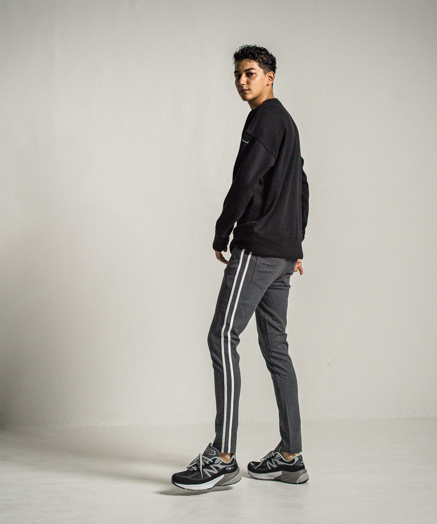 velours fleece thermal loose trainer