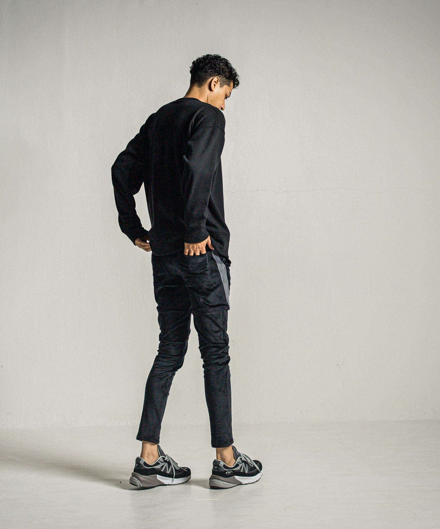 velours fleece thermal loose trainer