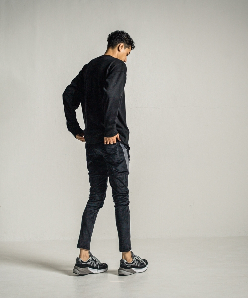 velours fleece thermal loose trainer