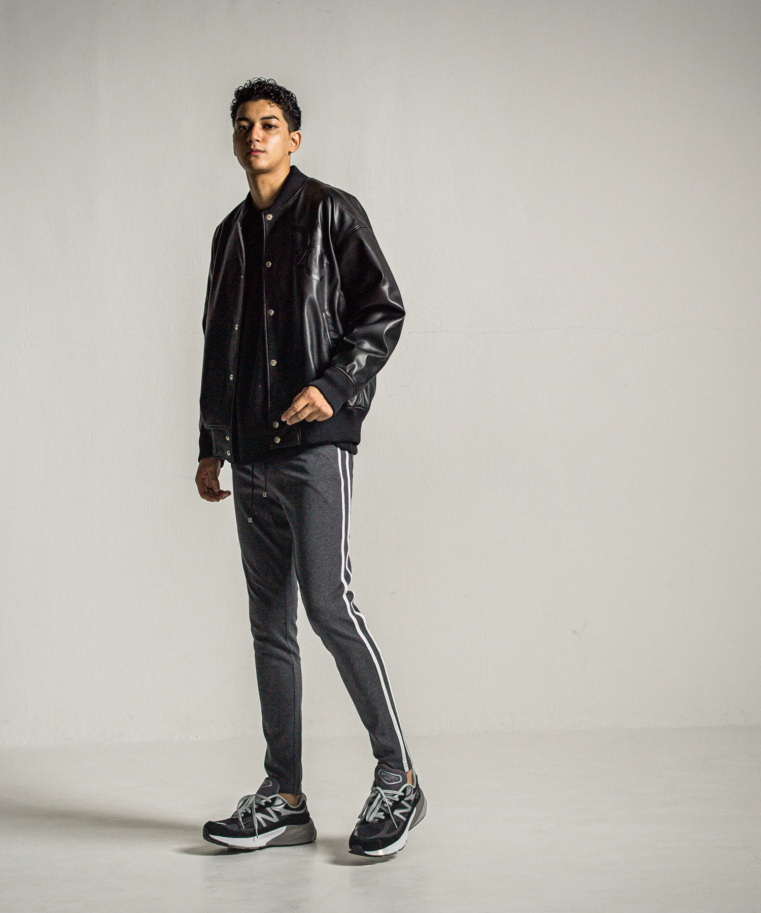 velours fleece thermal loose trainer