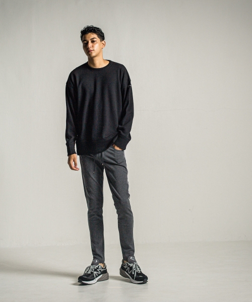 velours fleece thermal loose trainer