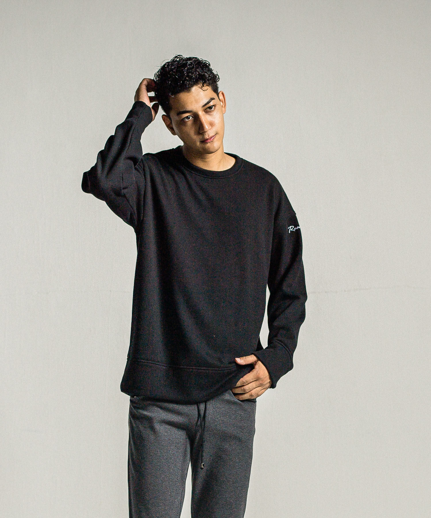 velours fleece thermal loose trainer