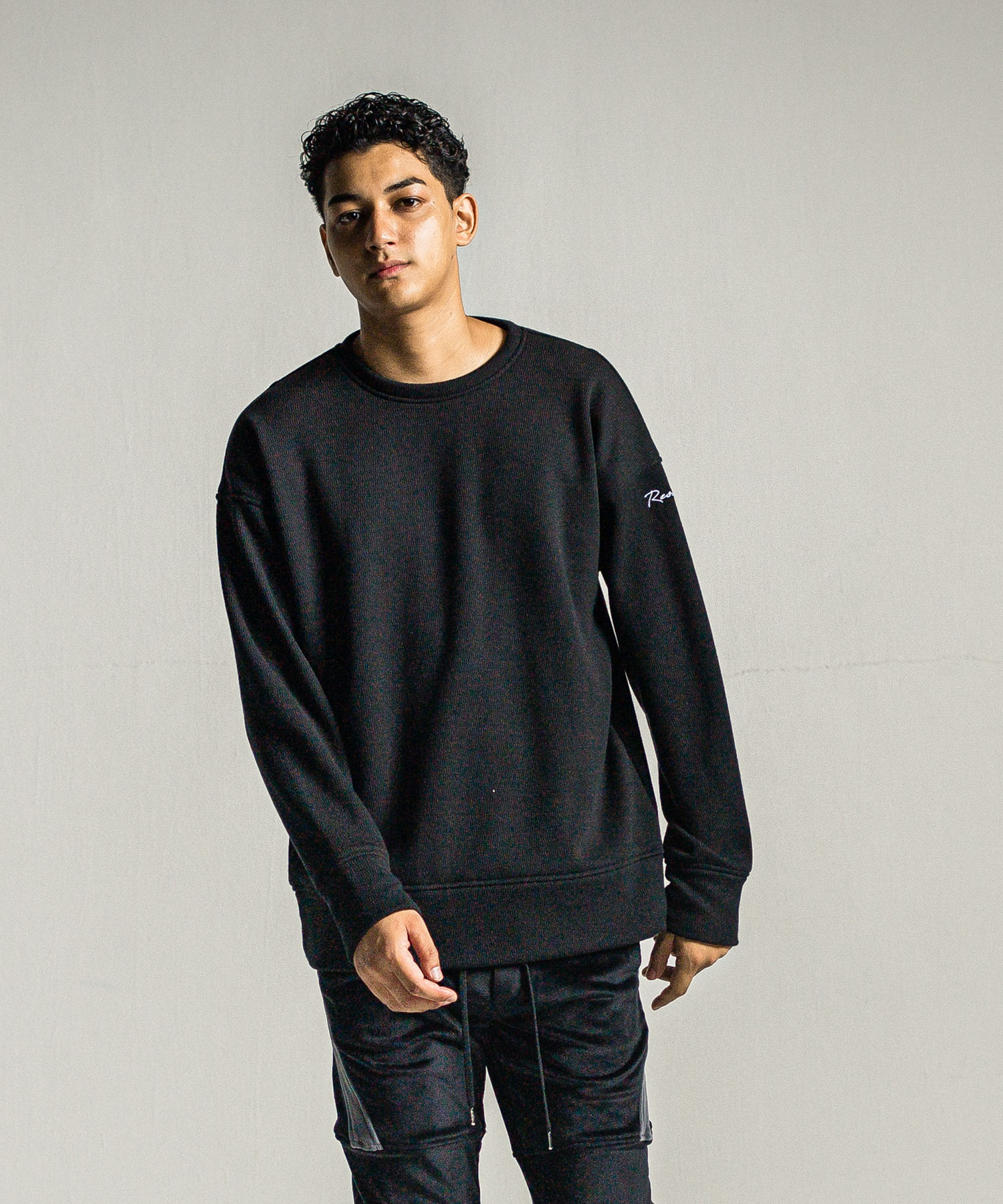 velours fleece thermal loose trainer