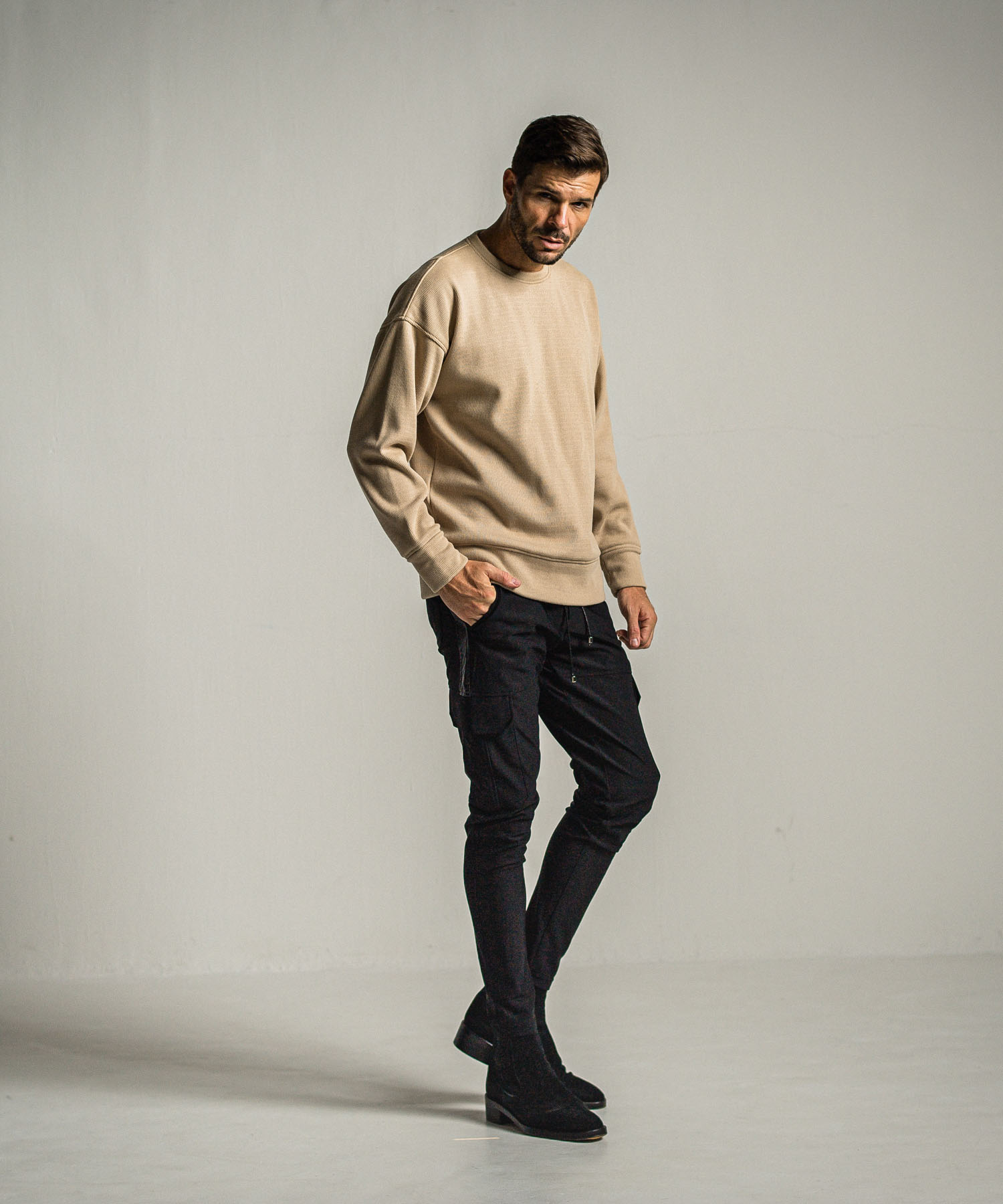 velours fleece thermal loose trainer