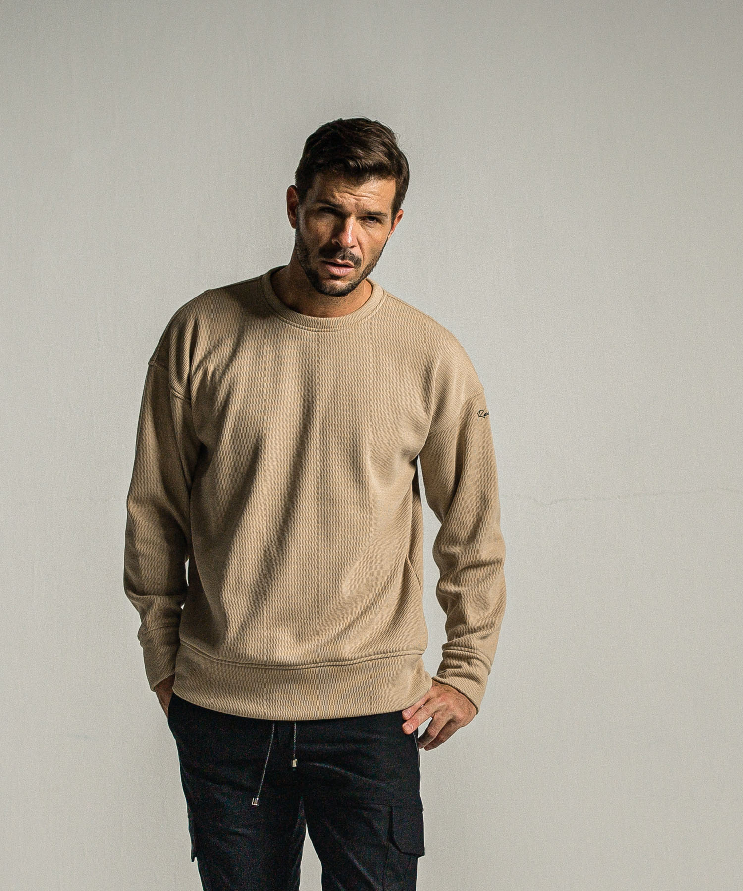 velours fleece thermal loose trainer