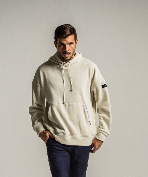 shaggy fleece thermal pullover hoodie