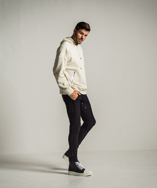 shaggy fleece thermal pullover hoodie