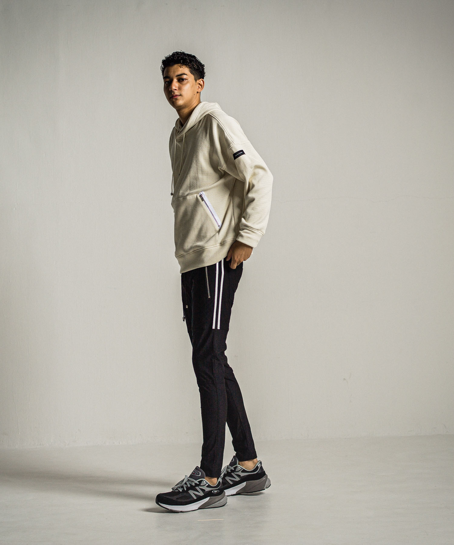 shaggy fleece thermal pullover hoodie