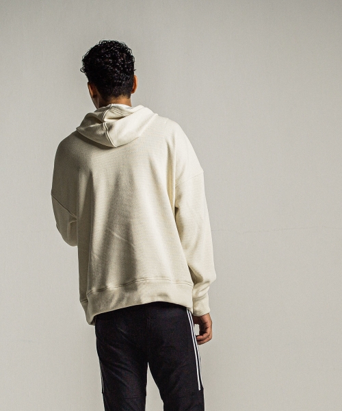 shaggy fleece thermal pullover hoodie