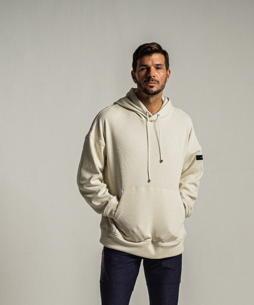 shaggy fleece thermal pullover hoodie