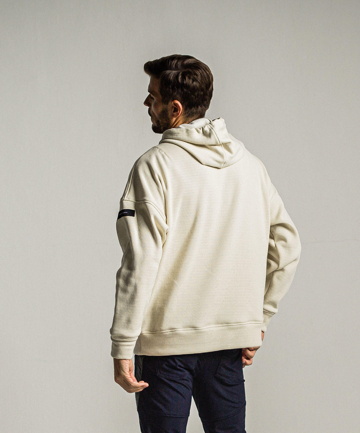 shaggy fleece thermal pullover hoodie