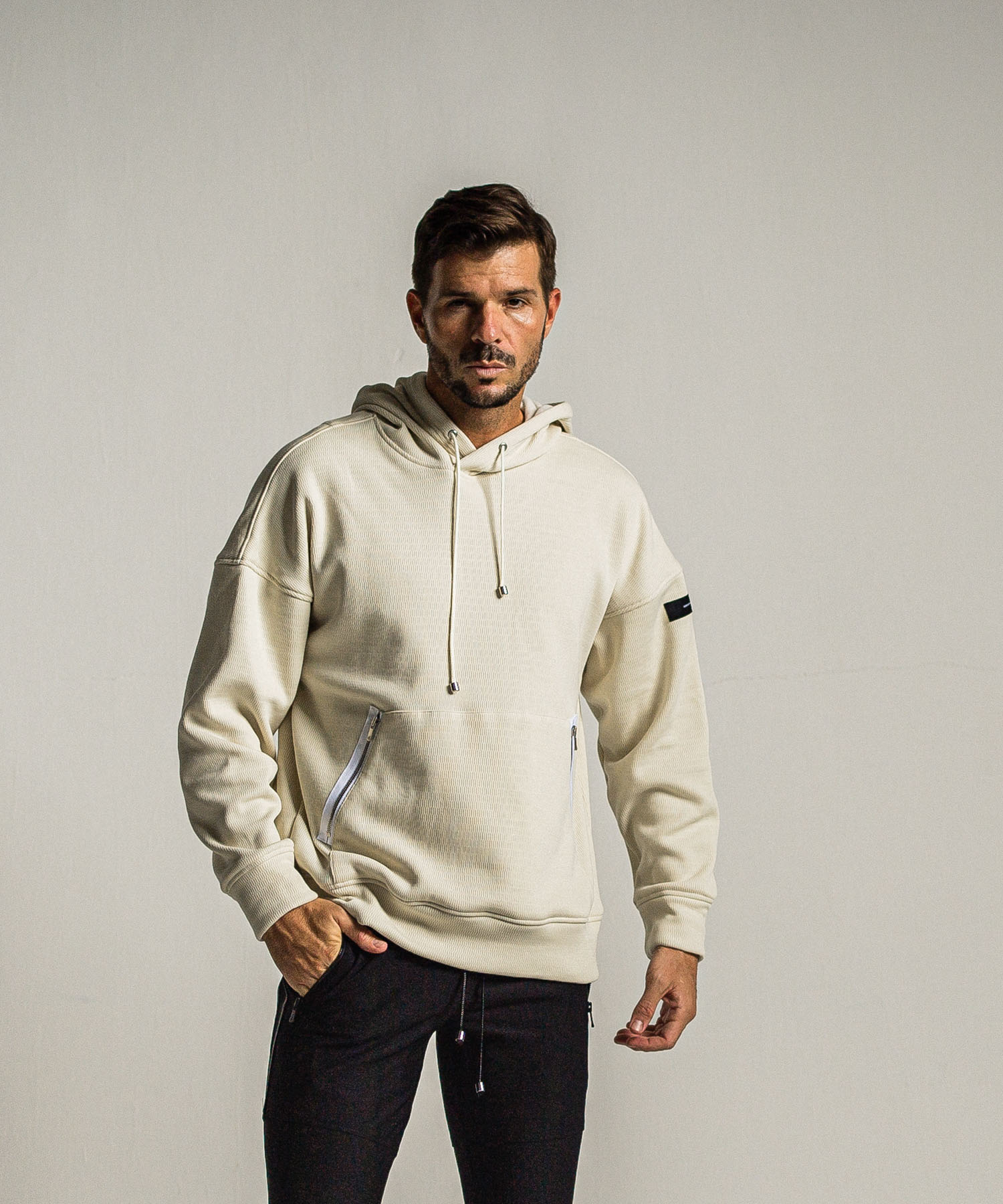 shaggy fleece thermal pullover hoodie