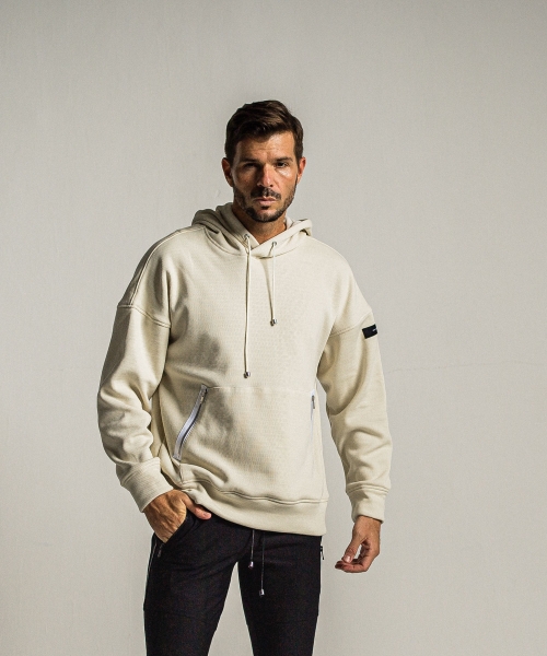 shaggy fleece thermal pullover hoodie