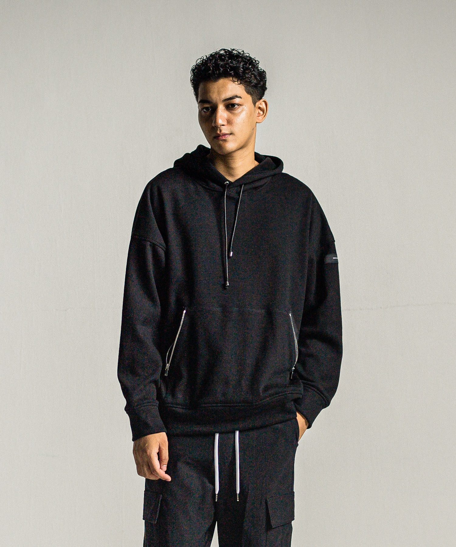 shaggy fleece thermal pullover hoodie