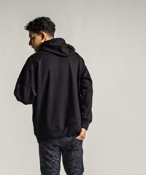 shaggy fleece thermal pullover hoodie