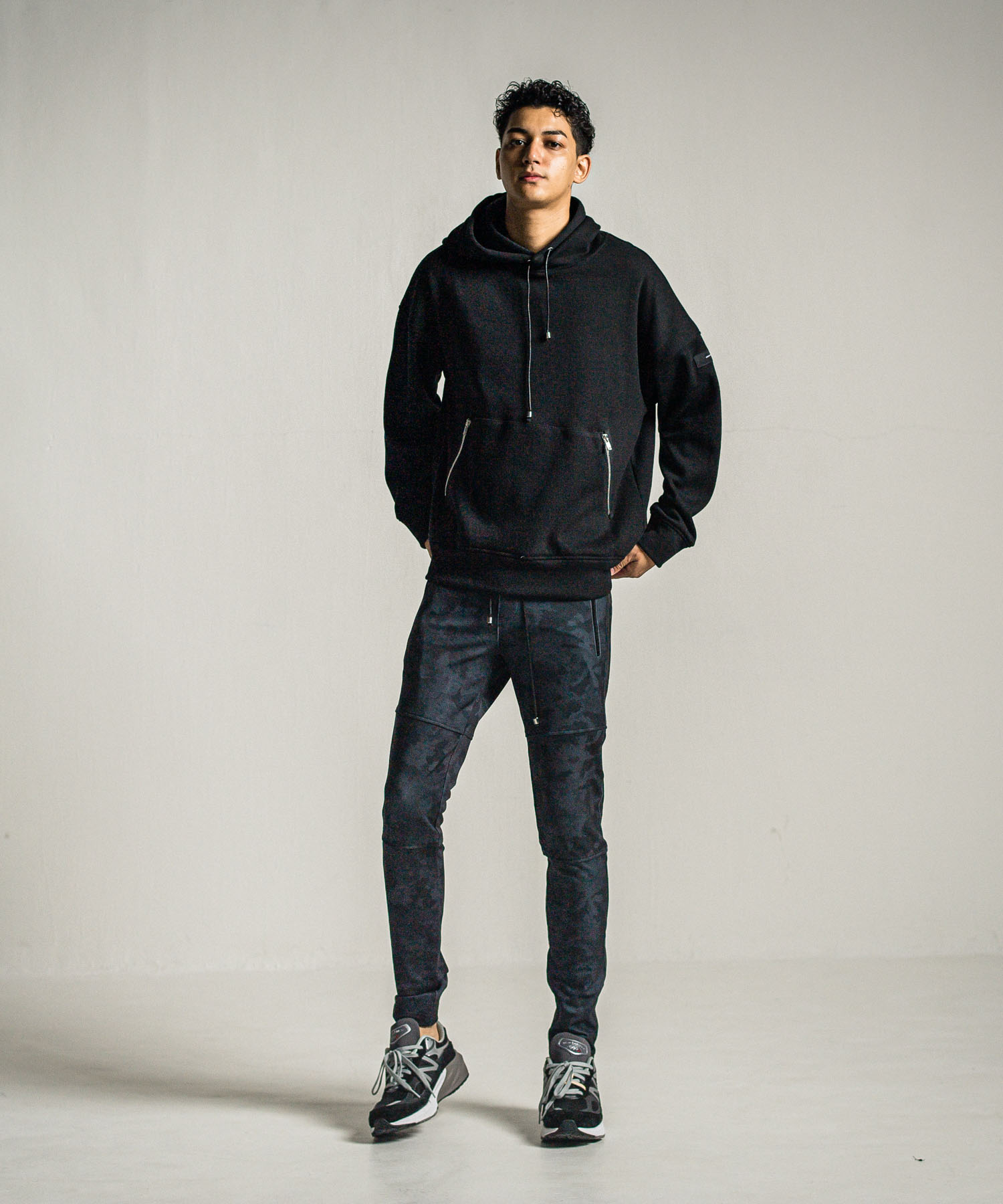 shaggy fleece thermal pullover hoodie