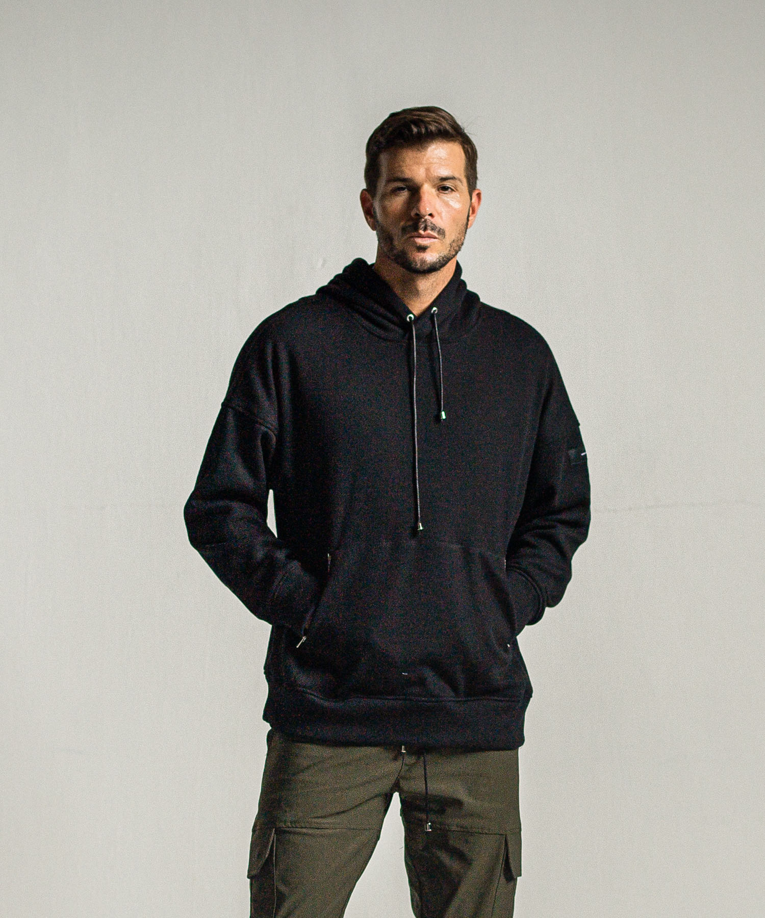 shaggy fleece thermal pullover hoodie