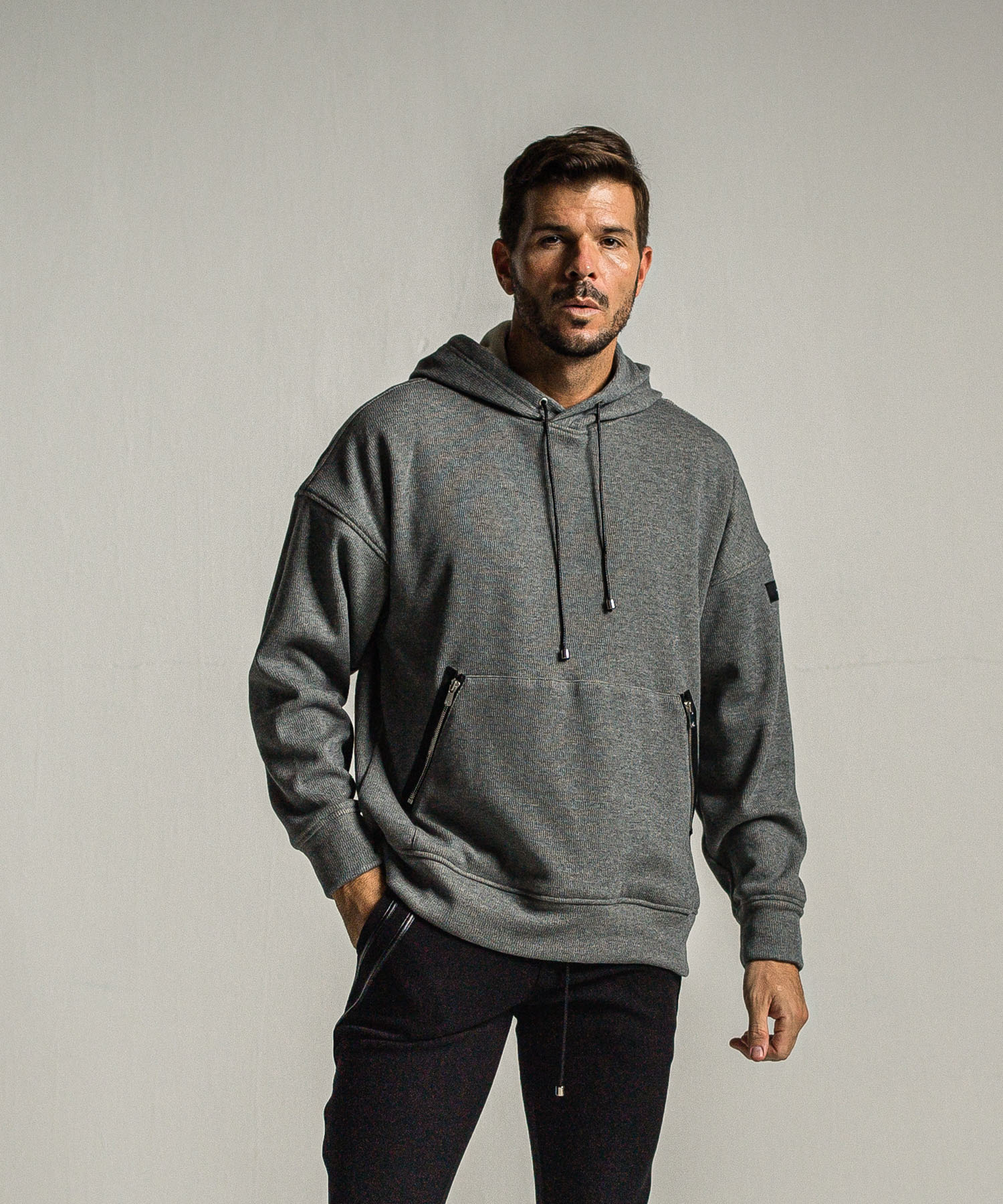 shaggy fleece thermal pullover hoodie