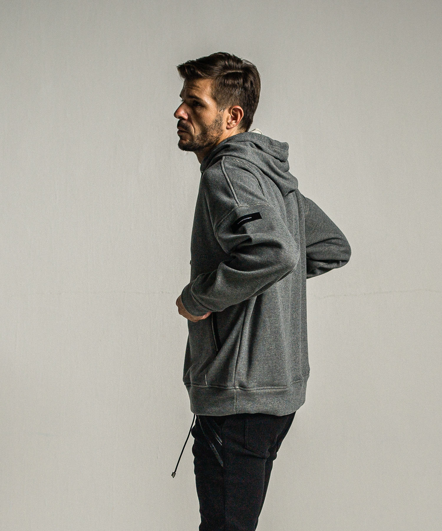 shaggy fleece thermal pullover hoodie