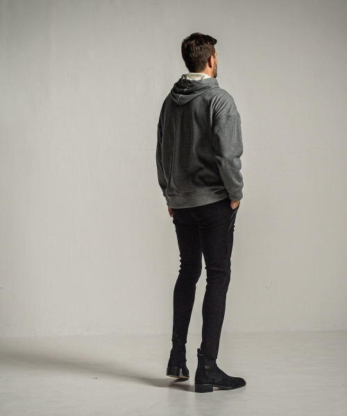 shaggy fleece thermal pullover hoodie