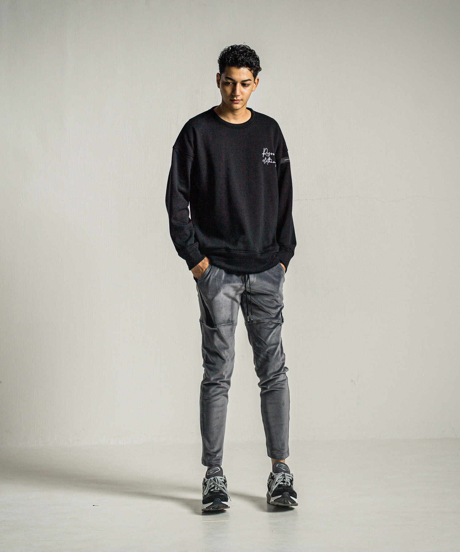 ID velours fleece drop trainer