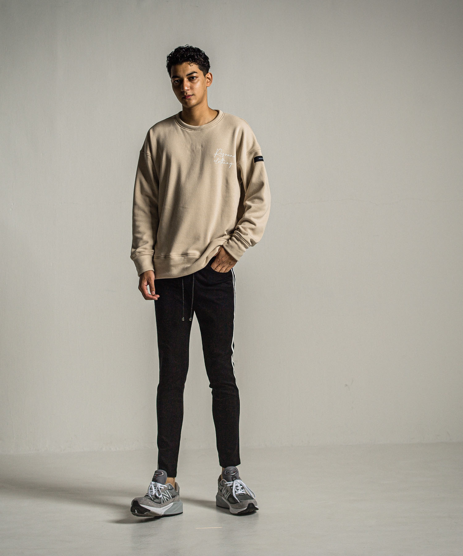 ID velours fleece drop trainer