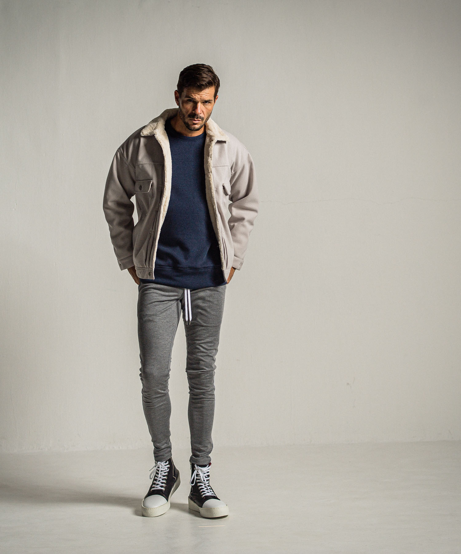 ID velours fleece drop trainer