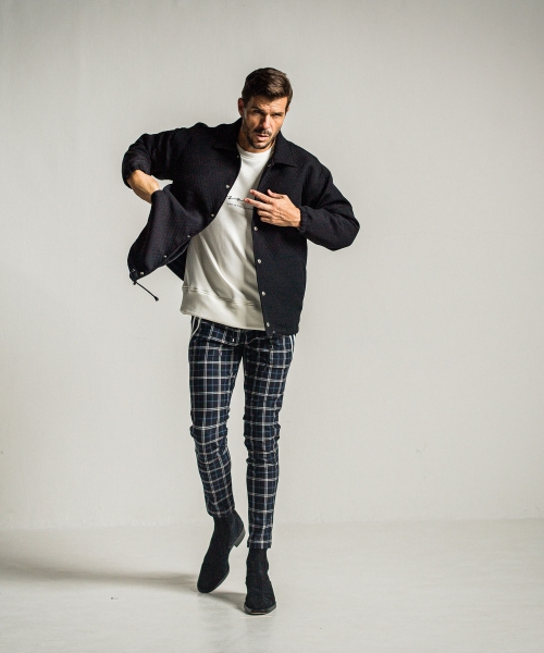 handwriting rogo velours fleece drop trainer