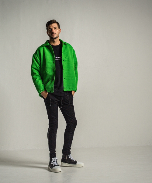 handwriting rogo velours fleece drop trainer