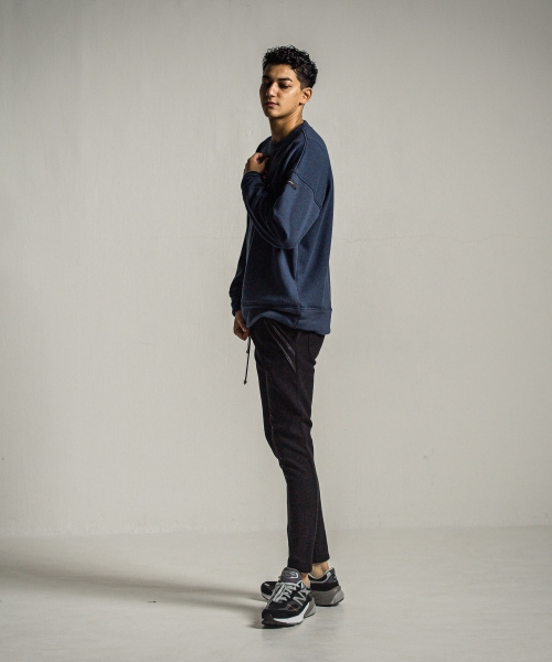 handwriting rogo velours fleece drop trainer