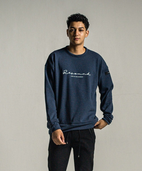 handwriting rogo velours fleece drop trainer