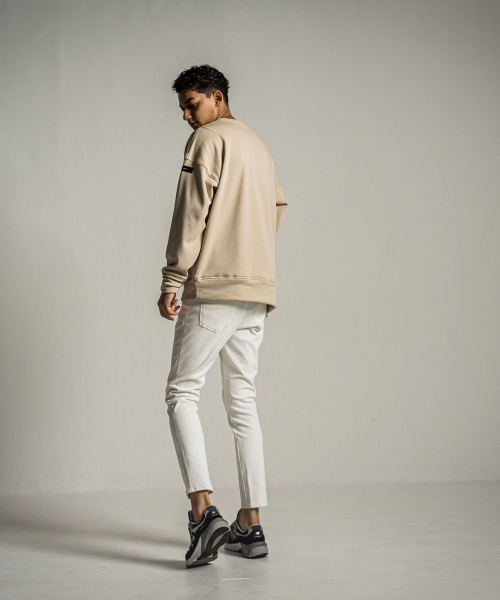 handwriting rogo velours fleece drop trainer