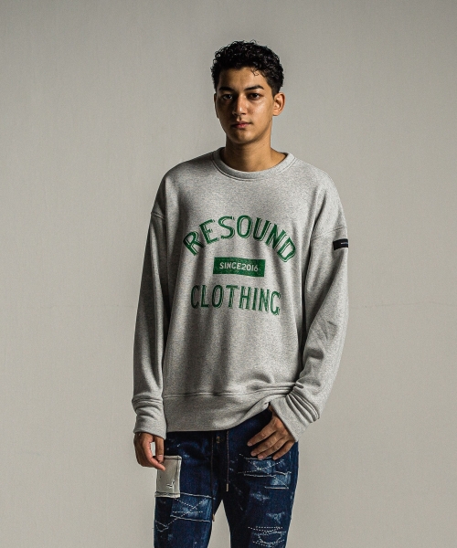 college velours fleece drop trainer