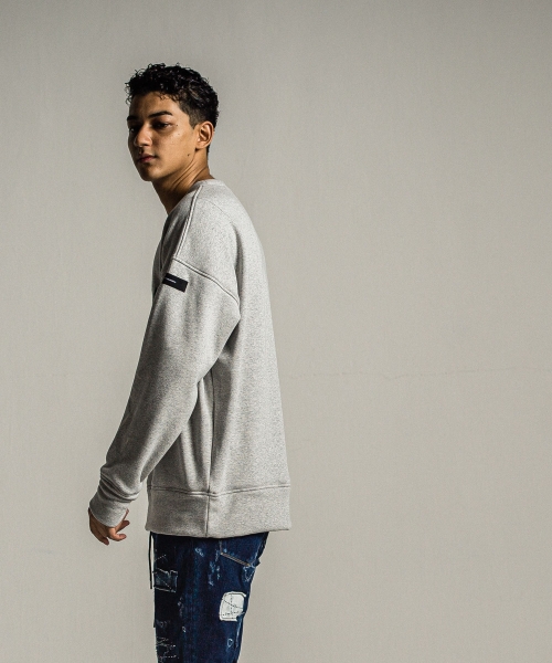 college velours fleece drop trainer