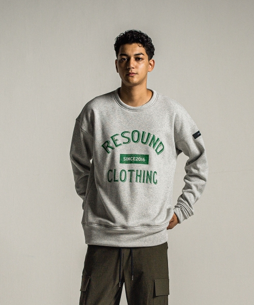 college velours fleece drop trainer