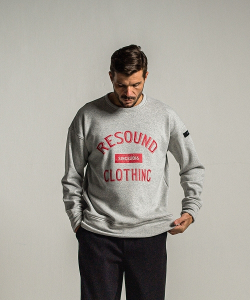 college velours fleece drop trainer