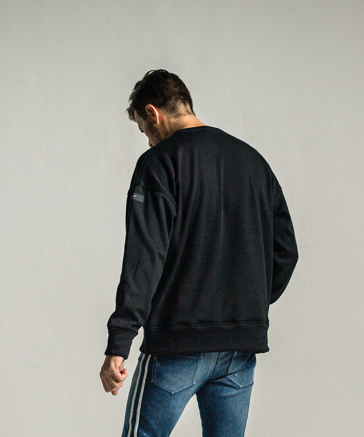 college velours fleece drop trainer